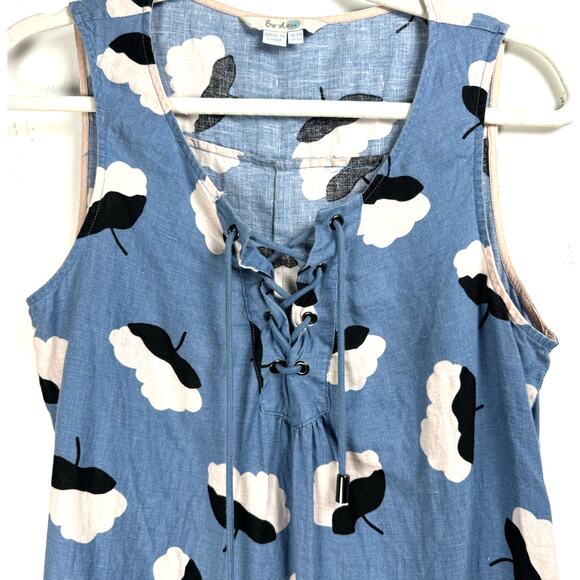 Boden Preppy Classic Cottagecore Hipster Twee Coquette Peasant Mini Dress 6R - Picture 2 of 12